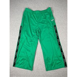 No Fear Sweatpants Mens 2XL Green Snap Button Tear Away Wide Leg Baggy Y2K‎